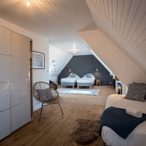 Chambre partagée vue mer – 3 lits simples