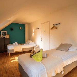 Chambre partagée vue jardin – 2 lits simples