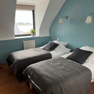 Chambre vue mer - 2 lits simples